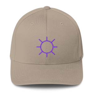 Violet Sun Structured Twill Closed-Back Cap
